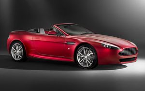 Preview wallpaper aston martin, v8, vantage, 2008, red, side view, style