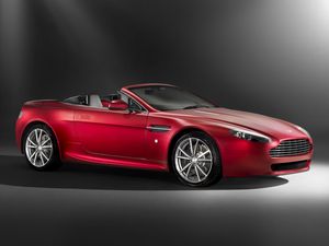 Preview wallpaper aston martin, v8, vantage, 2008, red, side view, style