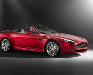 Preview wallpaper aston martin, v8, vantage, 2008, red, side view, style