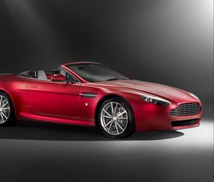 Preview wallpaper aston martin, v8, vantage, 2008, red, side view, style