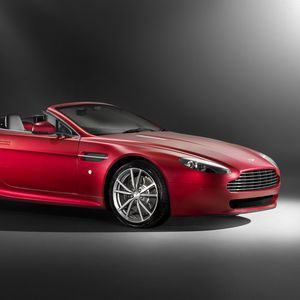 Preview wallpaper aston martin, v8, vantage, 2008, red, side view, style