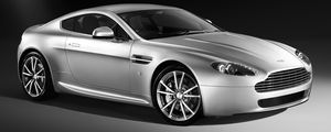 Preview wallpaper aston martin, v8, vantage, 2008, silver, side view, style