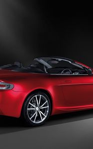 Preview wallpaper aston martin, v8, vantage, 2008, red, side view, style, cabriolet