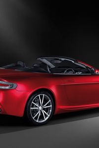 Preview wallpaper aston martin, v8, vantage, 2008, red, side view, style, cabriolet