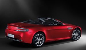 Preview wallpaper aston martin, v8, vantage, 2008, red, side view, style, cabriolet