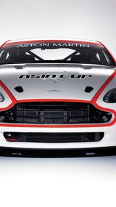 Preview wallpaper aston martin, v8, vantage, white, front view, style, car