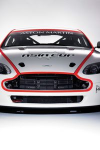 Preview wallpaper aston martin, v8, vantage, white, front view, style, car