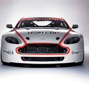 Preview wallpaper aston martin, v8, vantage, white, front view, style, car