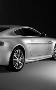 Preview wallpaper aston martin, v8, vantage, 2008, silver, side view, style, cars