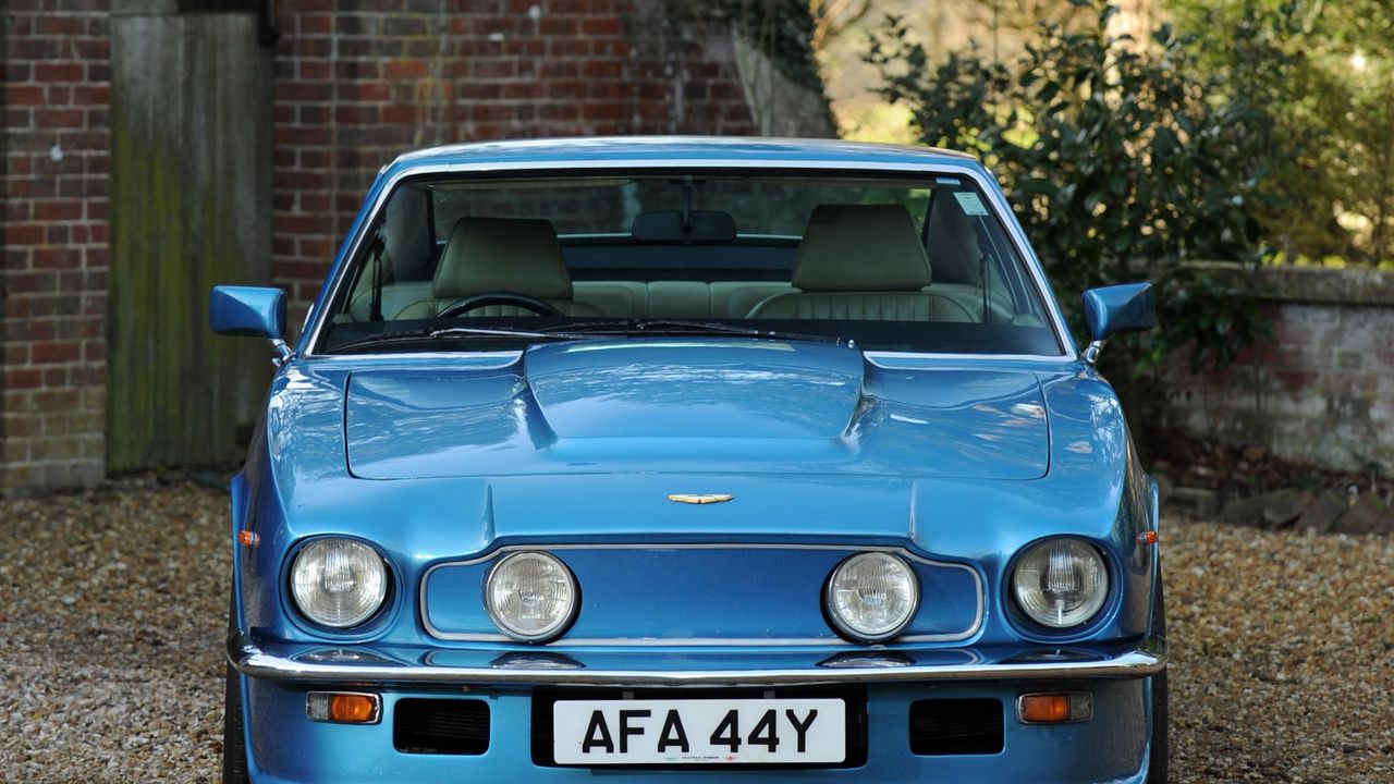 Wallpaper Aston Martin, V8, Vantage, 1977, Blue, Front View, Auto Hd ...