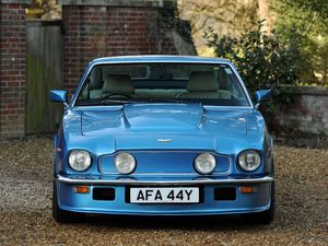 Preview wallpaper aston martin, v8, vantage, 1977, blue, front view, auto