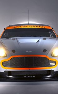 Preview wallpaper aston martin, v8, vantage, 2008, gray, front view, auto, style