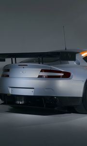 Preview wallpaper aston martin, v8, vantage, 2008, gray, front view, auto, style