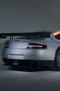 Preview wallpaper aston martin, v8, vantage, 2008, gray, front view, auto, style