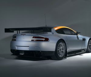 Preview wallpaper aston martin, v8, vantage, 2008, gray, front view, auto, style