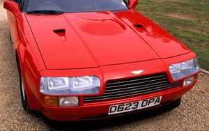 Preview wallpaper aston martin, v8, vantage, 1986, red, front view, auto