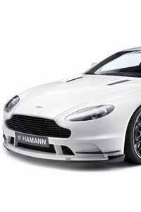 Preview wallpaper aston martin, v8, vantage, 2008, white, front view, cars, sports