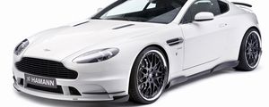 Preview wallpaper aston martin, v8, vantage, 2008, white, front view, cars, sports