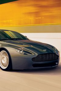 Preview wallpaper aston martin, v8, vantage, 2005, black, side view, style, speed