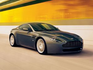 Preview wallpaper aston martin, v8, vantage, 2005, black, side view, style, speed