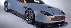 Preview wallpaper aston martin, v8, vantage, 2008, gray, side view, style