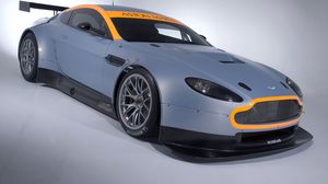 Preview wallpaper aston martin, v8, vantage, 2008, gray, side view, style