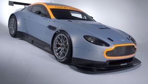 Preview wallpaper aston martin, v8, vantage, 2008, gray, side view, style