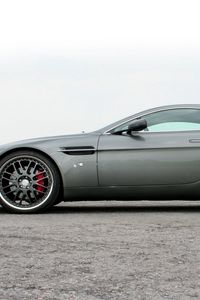Preview wallpaper aston martin, v8, vantage, 2005, gray, side view, style, sports