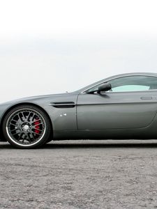 Preview wallpaper aston martin, v8, vantage, 2005, gray, side view, style, sports