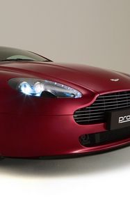 Preview wallpaper aston martin, v8, vantage, 2007, cherry, front view, style