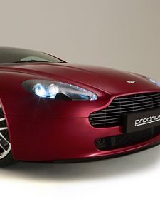 Preview wallpaper aston martin, v8, vantage, 2007, cherry, front view, style