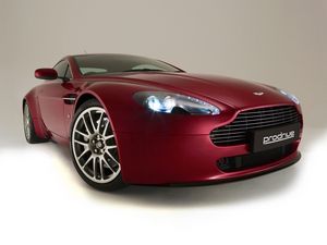 Preview wallpaper aston martin, v8, vantage, 2007, cherry, front view, style