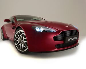 Preview wallpaper aston martin, v8, vantage, 2007, cherry, front view, style