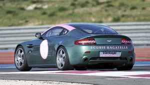 Preview wallpaper aston martin, v8, vantage, 2007, green, side view, sport, auto