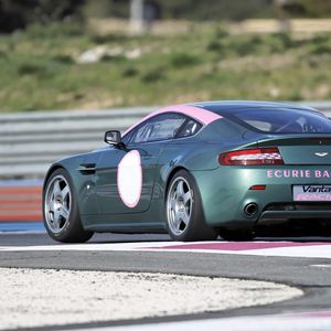 Preview wallpaper aston martin, v8, vantage, 2007, green, side view, sport, auto