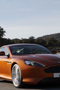 Preview wallpaper aston martin, virage, side view