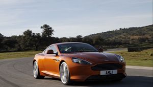 Preview wallpaper aston martin, virage, side view