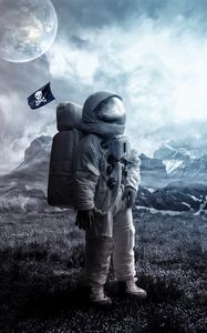 Preview wallpaper astronaut, space suit, cosmonaut, space