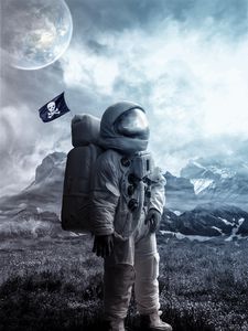 Preview wallpaper astronaut, space suit, cosmonaut, space