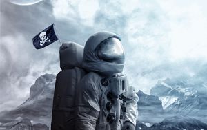 Preview wallpaper astronaut, space suit, cosmonaut, space