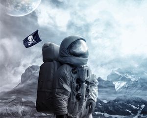 Preview wallpaper astronaut, space suit, cosmonaut, space