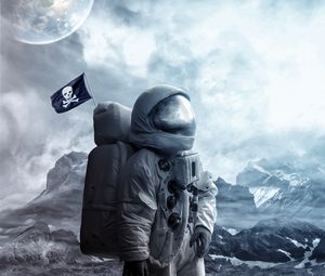 Preview wallpaper astronaut, space suit, cosmonaut, space