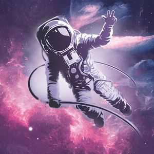 Preview wallpaper astronaut, spacesuit, space, art