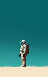 Preview wallpaper astronaut, spacesuit, surface