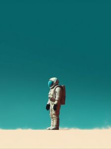 Preview wallpaper astronaut, spacesuit, surface