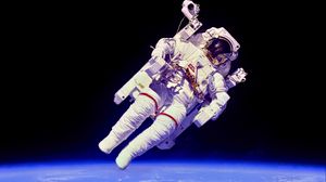 Preview wallpaper astronaut, weightlessness, space, atmosphere