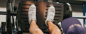 Preview wallpaper athlete foot, trainer, gym, sports