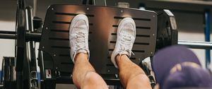 Preview wallpaper athlete foot, trainer, gym, sports