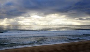 Preview wallpaper atlantic ocean, sand, beach, sky