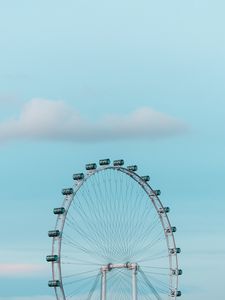 Preview wallpaper attraction, ferris wheel, cabs, sky